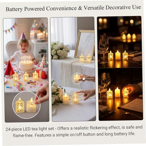 Velas LED con pilas que evitan incendios y cera derretida en decoración doméstica 6