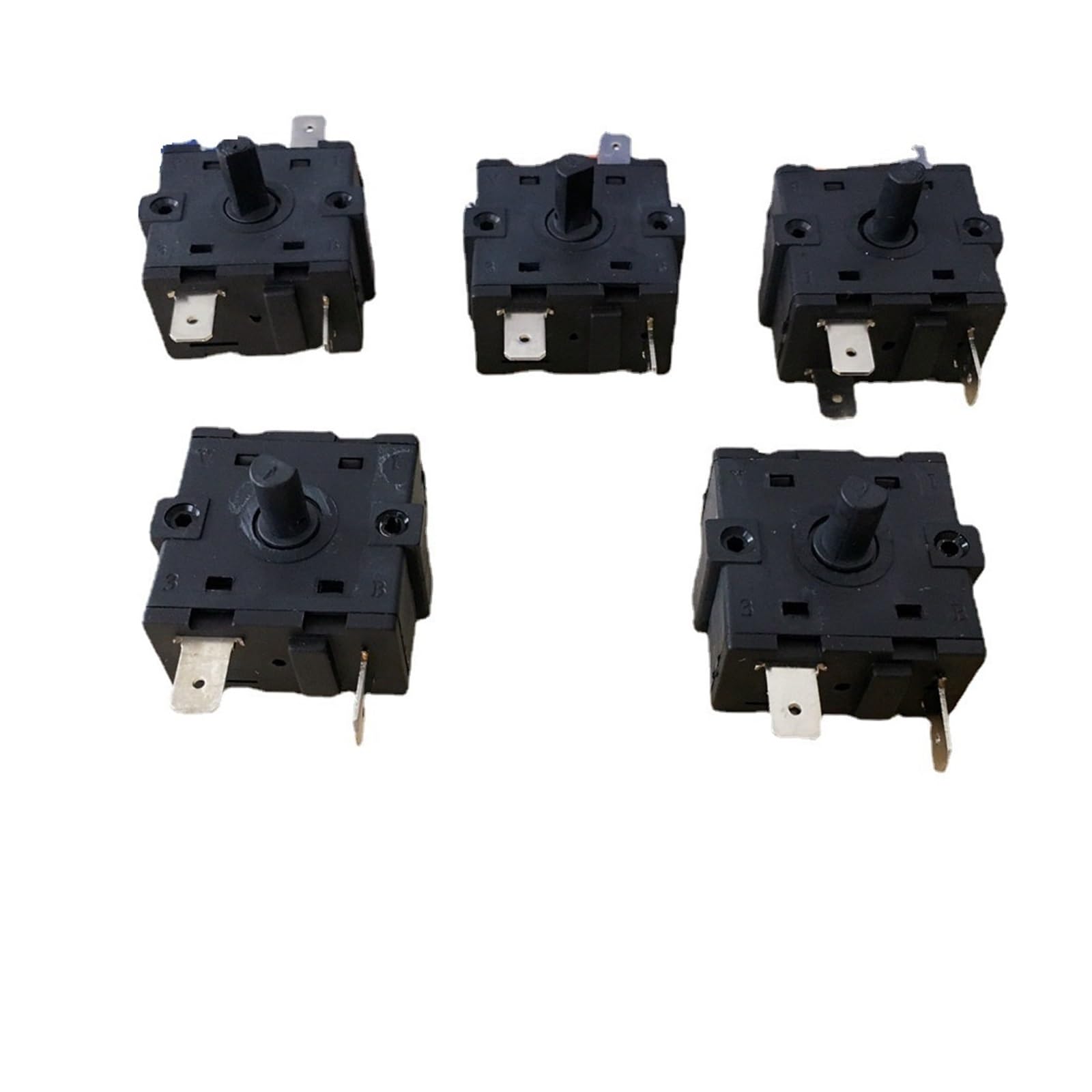 Interruptor giratorio de horno y control de velocidad para calentador eléctrico 5 uds