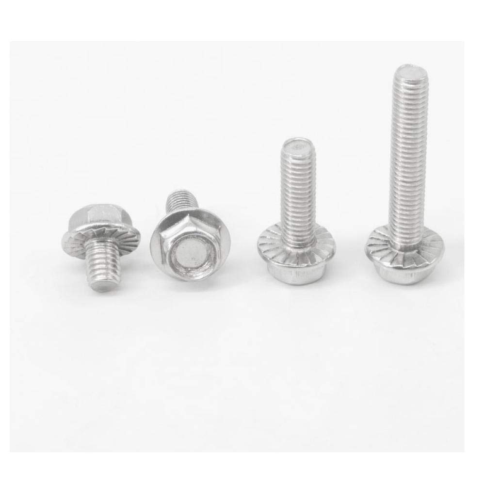 Boulons à bride hexagonale externe M16 x 40 en acier inox 304 vis métrique de serrage