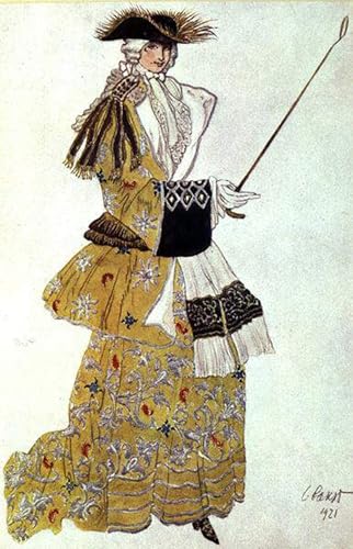Affiche de Arts pour Mur Vide Tableau sur Toile Salon Leon Bakst 60x90cm