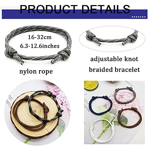 Finzor 15Pcs Nautical Braided Handmade Rope String Adjustable Bracelets For Men thumb #2