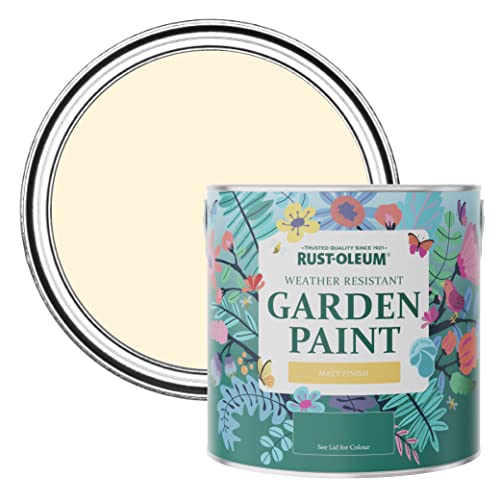 Rust-Oleum Beige Mould-Resistant Garden Paint In Matt Finish - Clotted Cream 2.5L