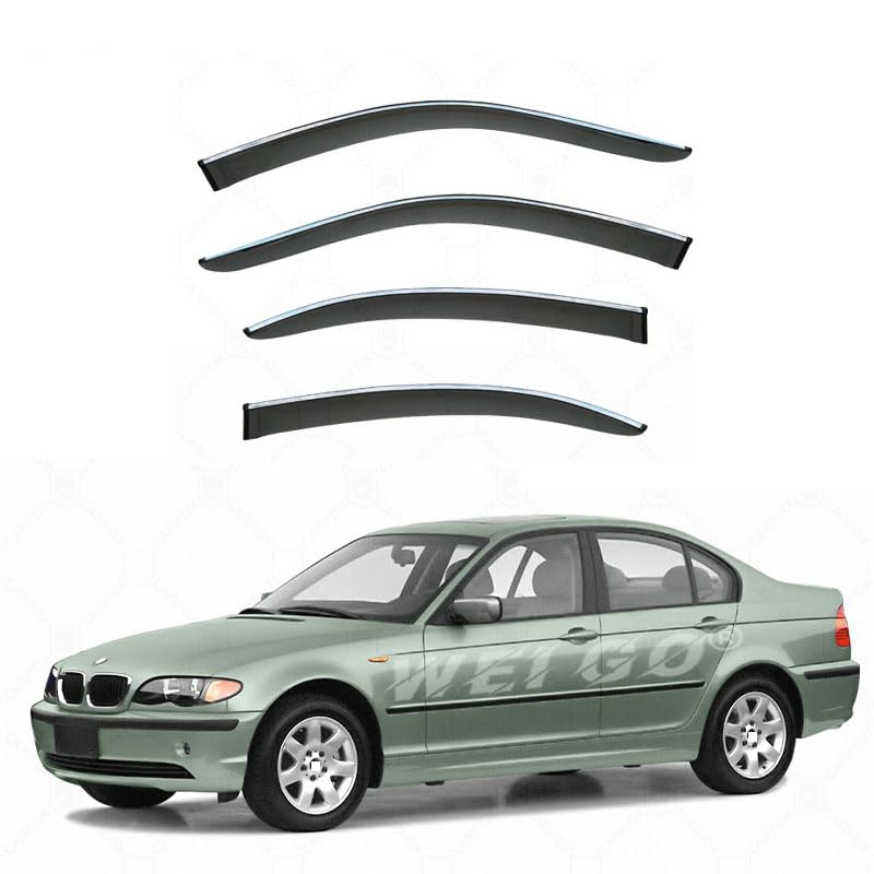 Déflecteurs de vent haut de gamme BMW Série 3 E46 finitions teintées