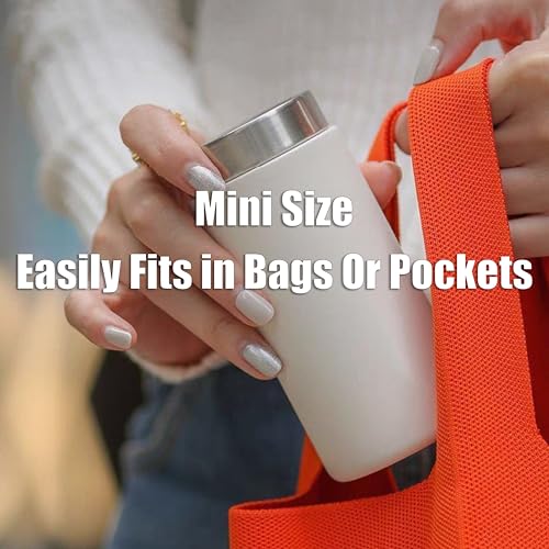 Botella de Agua Mini Aislada 6oz Pequeña Bote de Acero Inoxidable con Vacío para Viaje Portátil a Prueba de Fugas para Café Té Oficina Bolso de Mano (Rosa) miniatura 3