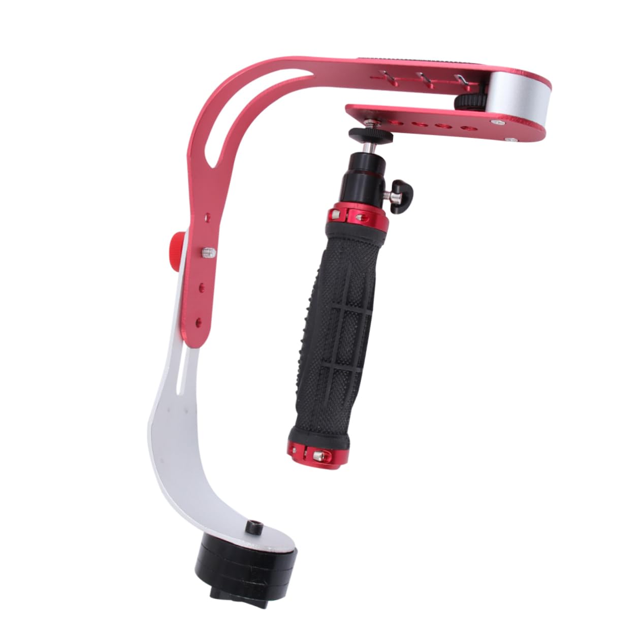 Homoyoyo 1pezzi Stabilizzatore Per Fotocamera Dslr Supporto Portatile Per Video Mano Accessorio Video Per Riprese Stabili e Angoli Bassi Rosso