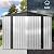 DWVO 8x6FT Outdoor Storage Shelter, Roomy Steel Tool Shed with Secure Entrances & Air Circulation for Patio, Lawn, and Backyard, Ideal for Storing Garden Gear, Lawn Tools, and Bikes, White
