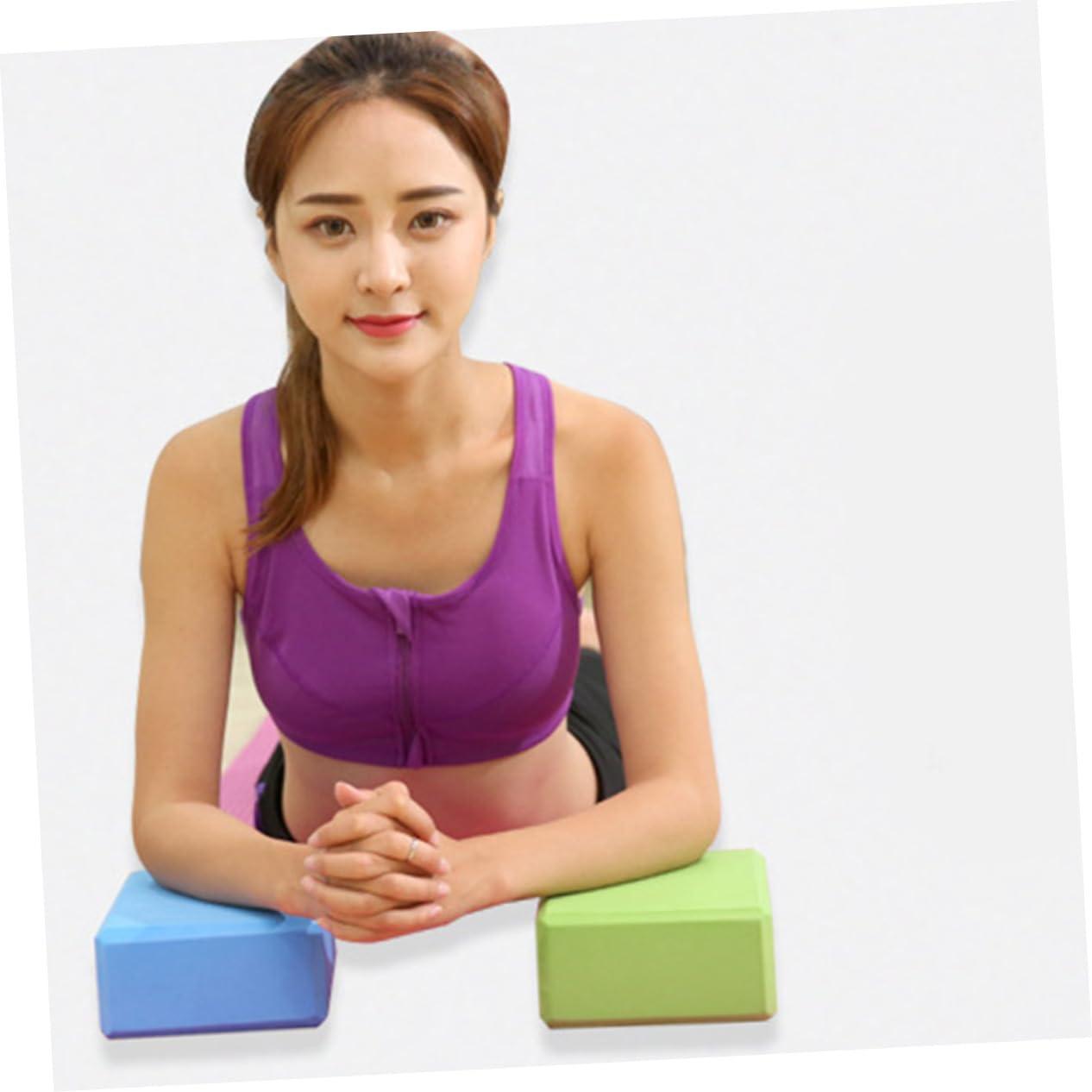 Briques de Yoga Eva Haute Densité, Lot de 6, pour Femme