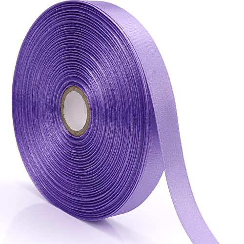 Nsilu 1/2 inch, Light Purple Ribbon for Gift Wrapping 50 Yards Perfect Wedding Party Wreath Sewing DIY Hair Accessories Decoration Floral Hair Balloons Other Projects