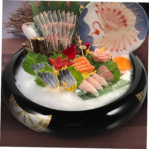 Plato redondo de plástico para sushi japonés 13.39 in miniatura 5