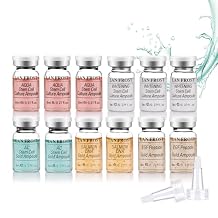 Facial Glow Starter Kit Hyaluronic Acid Essence Serum Ampoule Exosomes for Skin Hyaluronic Acid for Repair Improves, Hydration and Moisturization,12 Vials