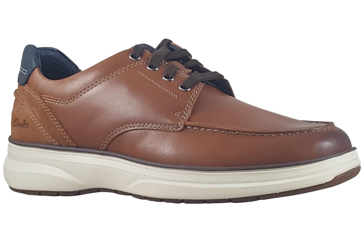 Clarks Premium Men's Mullan Moc, Dark Tan Lea, 9.5 UK