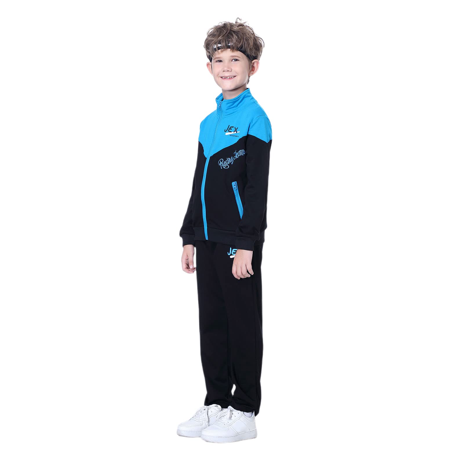Survêtement Enfant Garçon Ensemble de Sport 3 Piéces Tenue Costume Vêtement de Jogging Sweatshirts