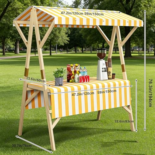 Stand de marché pliable en bois : la solution aux installations lourdes - 7