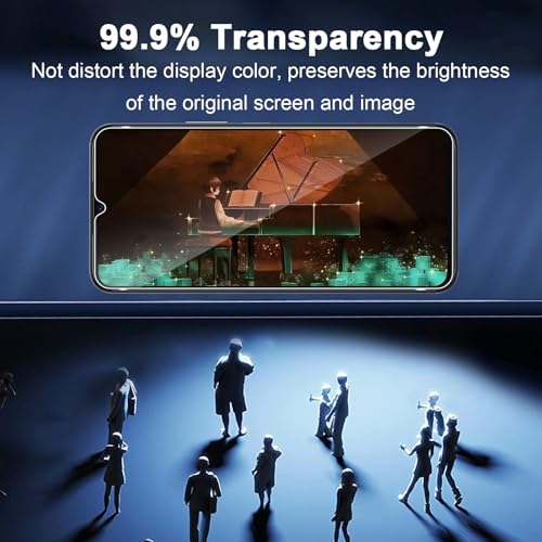 TUTUO [2+2 Pack Tempered Glass Compatible with Honor X6b Screen Protector + Camera Lens Protector, 9H Hardness HD Clear Tempered Glass Film [Anti-Scratch] [Bubble Free] - Image 7