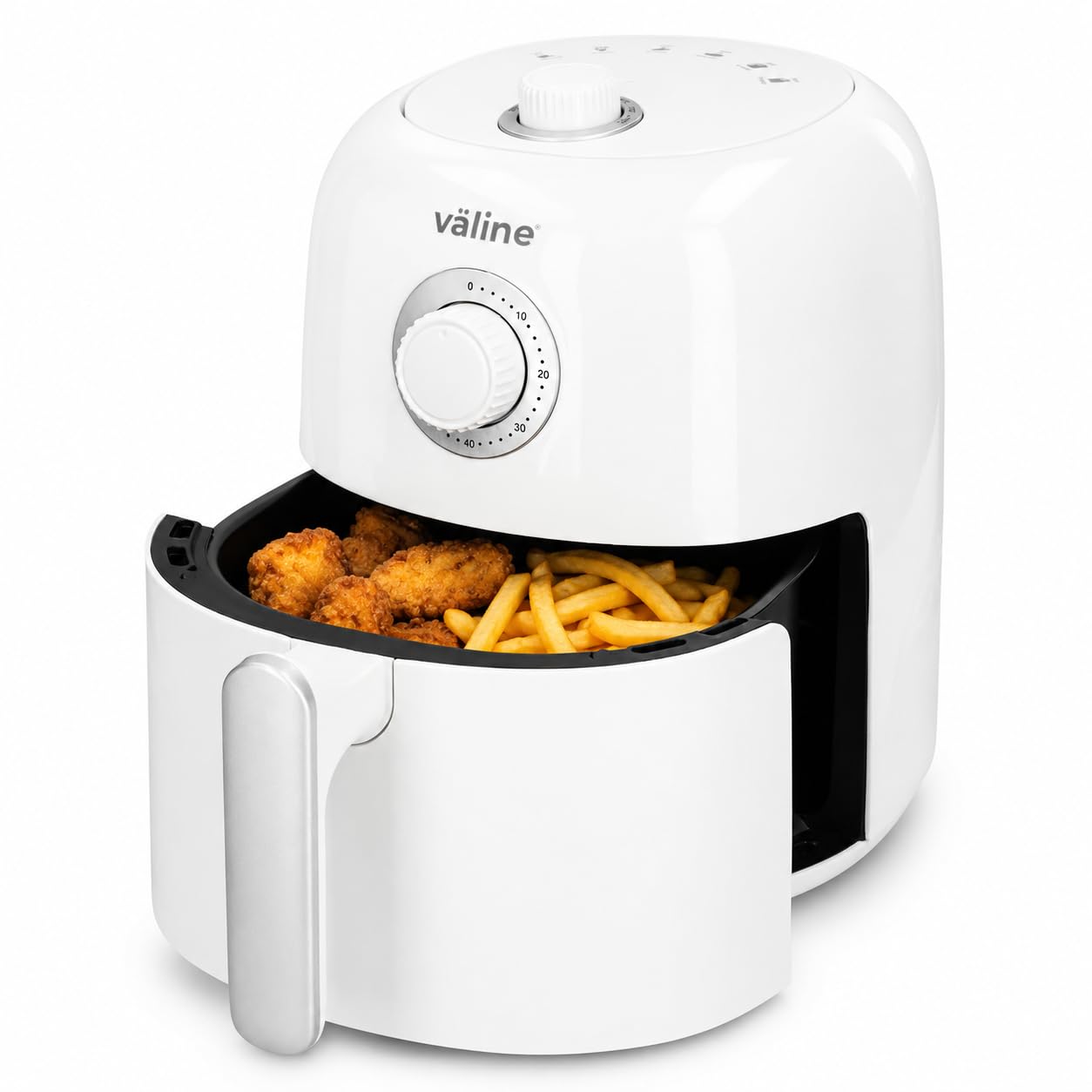 Air Fryer with Timer 60 Min| Oil Free | Capacity 3.2L | 6 Cooking Modes | White