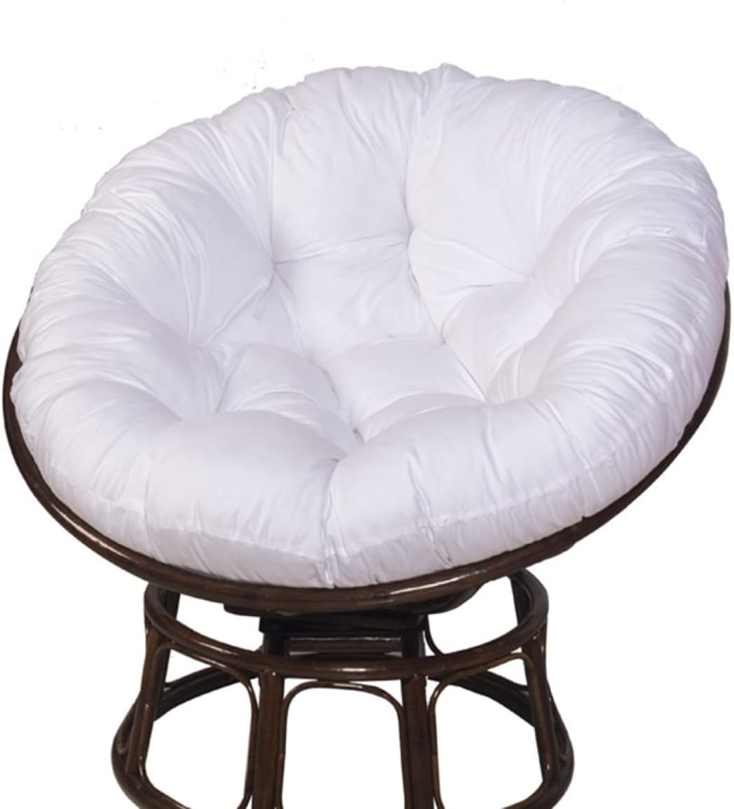 座布団 椅子用 ホワイト 低反発 ダイニングチェア用クッション 低反発 紐付き 丸 大きめ シートクッション おしゃれな座布団 疲れ