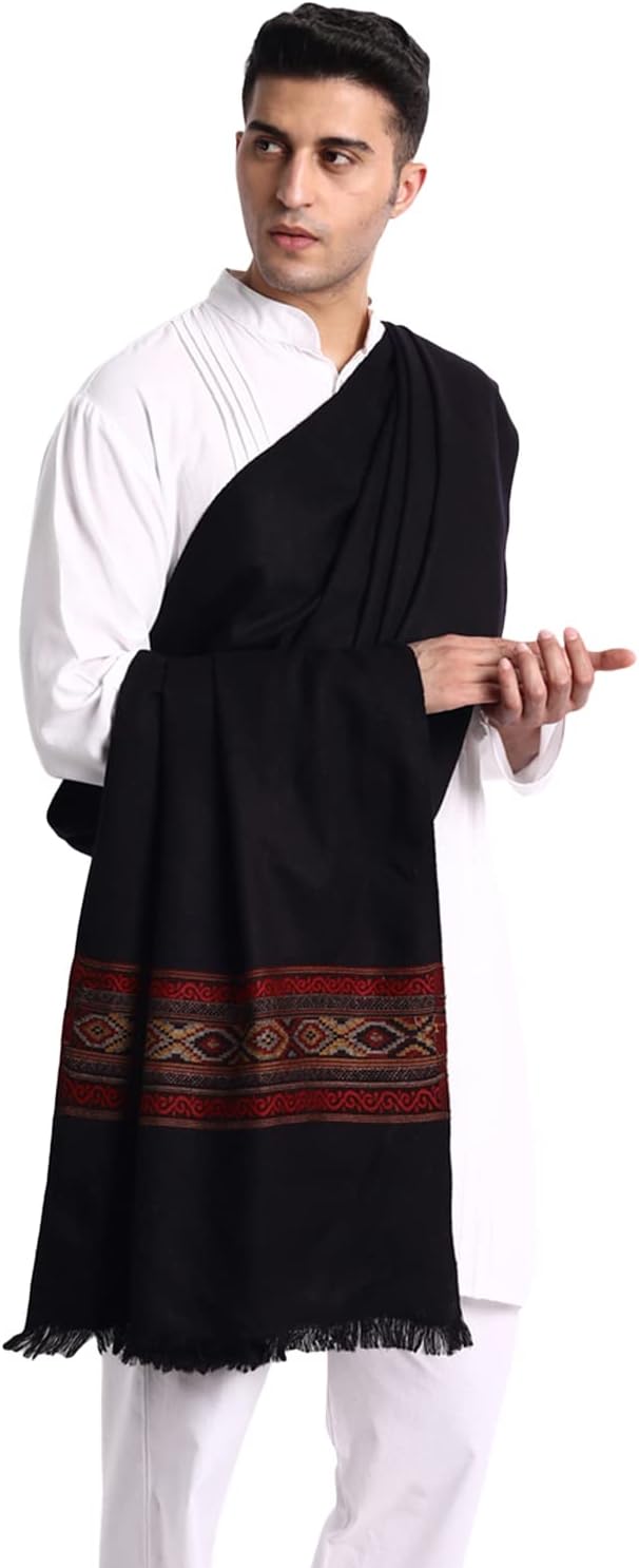 Zamour Oversized Indian Prayer Kullu Shawl Wrap Blanket, Men in Meditation Yoga, Original Himalayan Zamour Oversized Indian Prayer Kullu Shawl Wrap Blanket, Men in Meditation Yoga, Original Himalayan