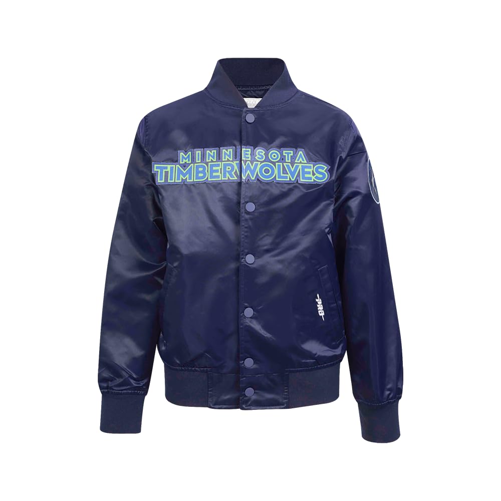 Chaqueta NBA Classic de Satén Pro Standard con Parches de Chenilla Premium 8