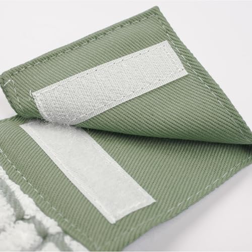 Image of Ritz Premium 100% Cotton Solid and Multi Check Kitchen Tie Towel, Absorbent, Super Soft, and Fast Drying Hang Towel, Set of Two, Juniper