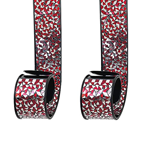 Mosaic Wall Sconce Set of 2 Tealight Wall Candle Holders | Abstract Metal Wall Art Candle Sconces Pair Extra Large