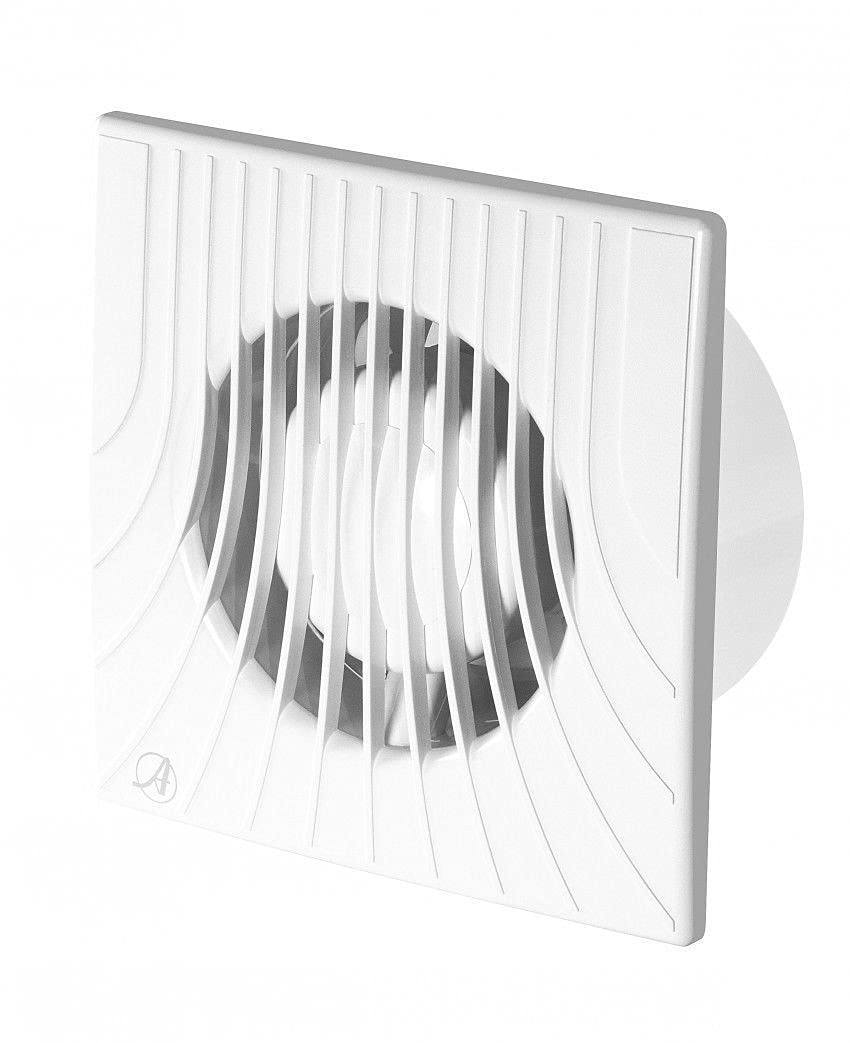 Bathroom Extractor Fan - 120mm - Modern White Basic Fan
