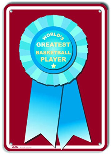 Panneau World's Greatest Basketball Player en plastique 17,8x25,4 cm PKWG-0024-NP