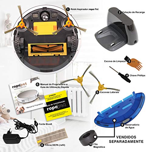 ROBO ASPIRADOR ROPO PET, Branco