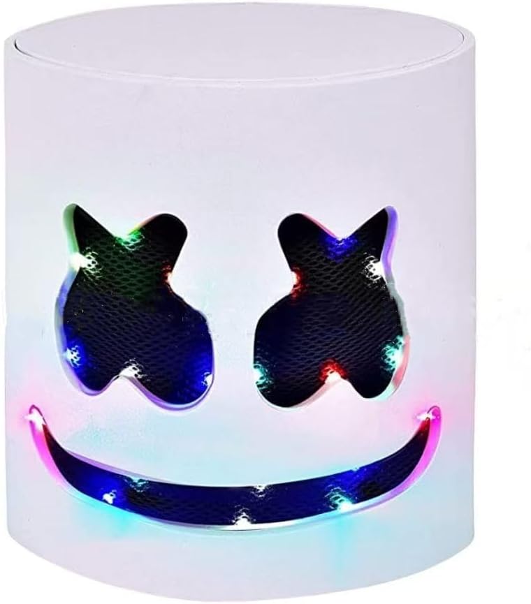 DJ Halloween Mask, LED Light Mask, Halloween Costume Mask, Music Festival Bar Singer Cosplay Mask (steady on) DJ Halloween Mask, LED Light Mask, Halloween Costume Mask, Music Festival Bar Singer Cosplay Mask (steady on)
