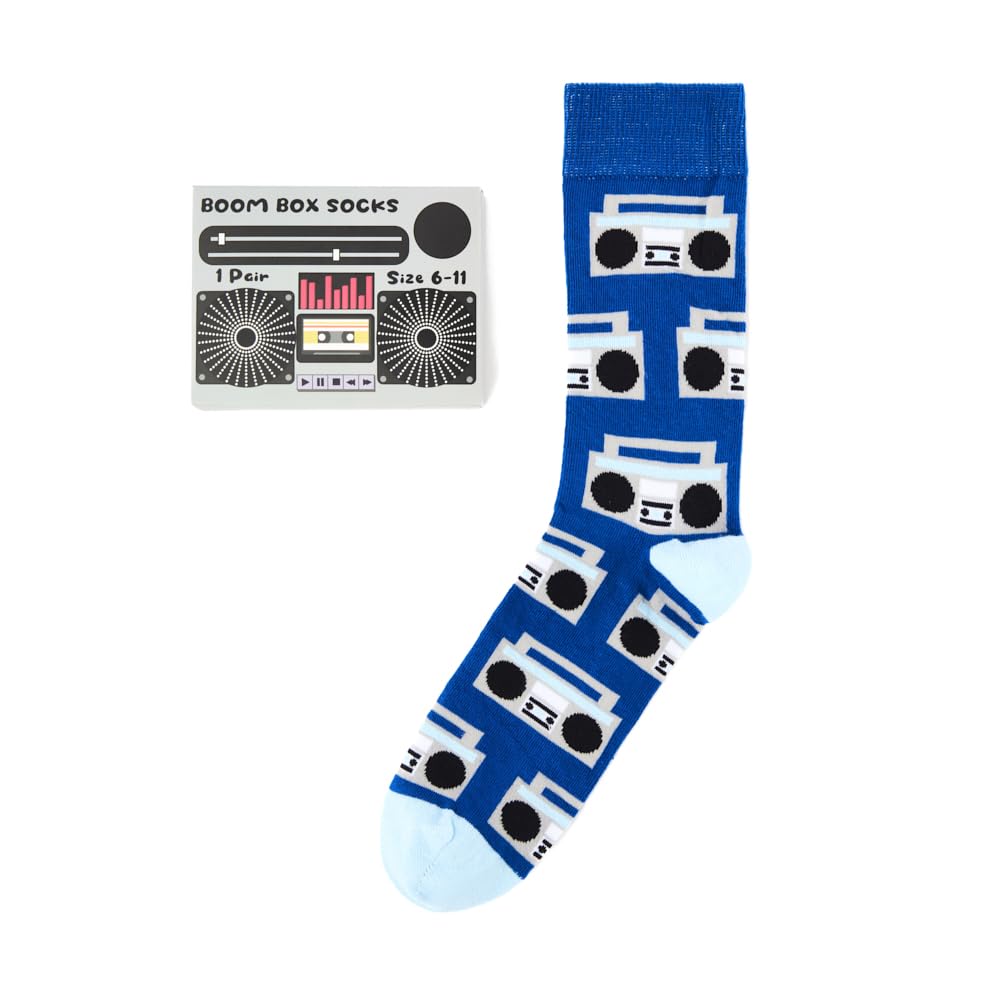 Urban Eccentric Unisex Boombox Socks | Gift | 1 Pair | Cotton Rich | Premium | Novelty | Gifts