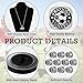 Highergo 10pcs Softball Soccer Baseball MVP Championship Trophy Ring with Display Neck Chain and Stand Basketball Cheerleading Bowling Football Volleyball Track Field for Award Gift(Silver,Soccer)