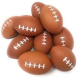 Funiverse Bulk 25 Pack 4" Foam Football Stress Ball - Perfect Tailgating Party Decoration or Favor