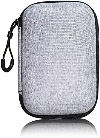 Hard Drive Case Carrying Bag Storage Organizer Multi-Purpose Shockproof Universal Carry Pouch Compatible with Western Digital WD Elements Seagate, 2.5’’ EVA Shockproof Travel Case