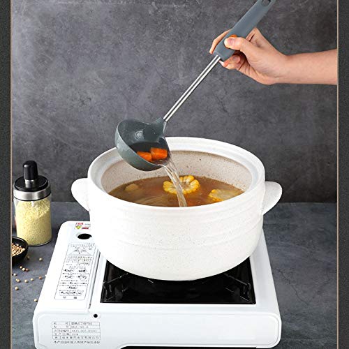 Mango de Acero Inoxidable, espátula, Cuchara para Sopa, Pala Gruesa, Cuchara para arroz antiescaldado, Pala para freír, Juego de Utensilios de Cocina