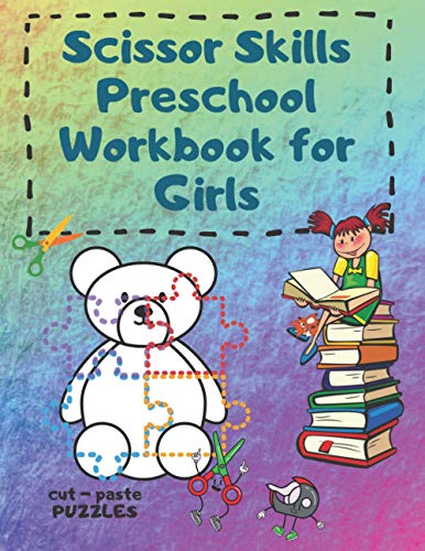 Scissor Skills Preschool Workbook For Girls. Cut And Paste Puzzles.: An Amazing Cutting Practice Cut And Paste Easy Exercises With Coloring Elements image 2