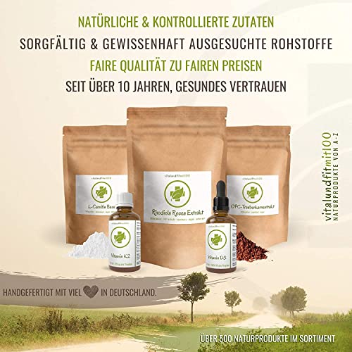OPC Pycnogenol® (Pinienrindenextrakt) - mit Vitamin C aus der Acerolakirsche - 60 vegane Kapseln - Premium: Französische Meeresseekiefer