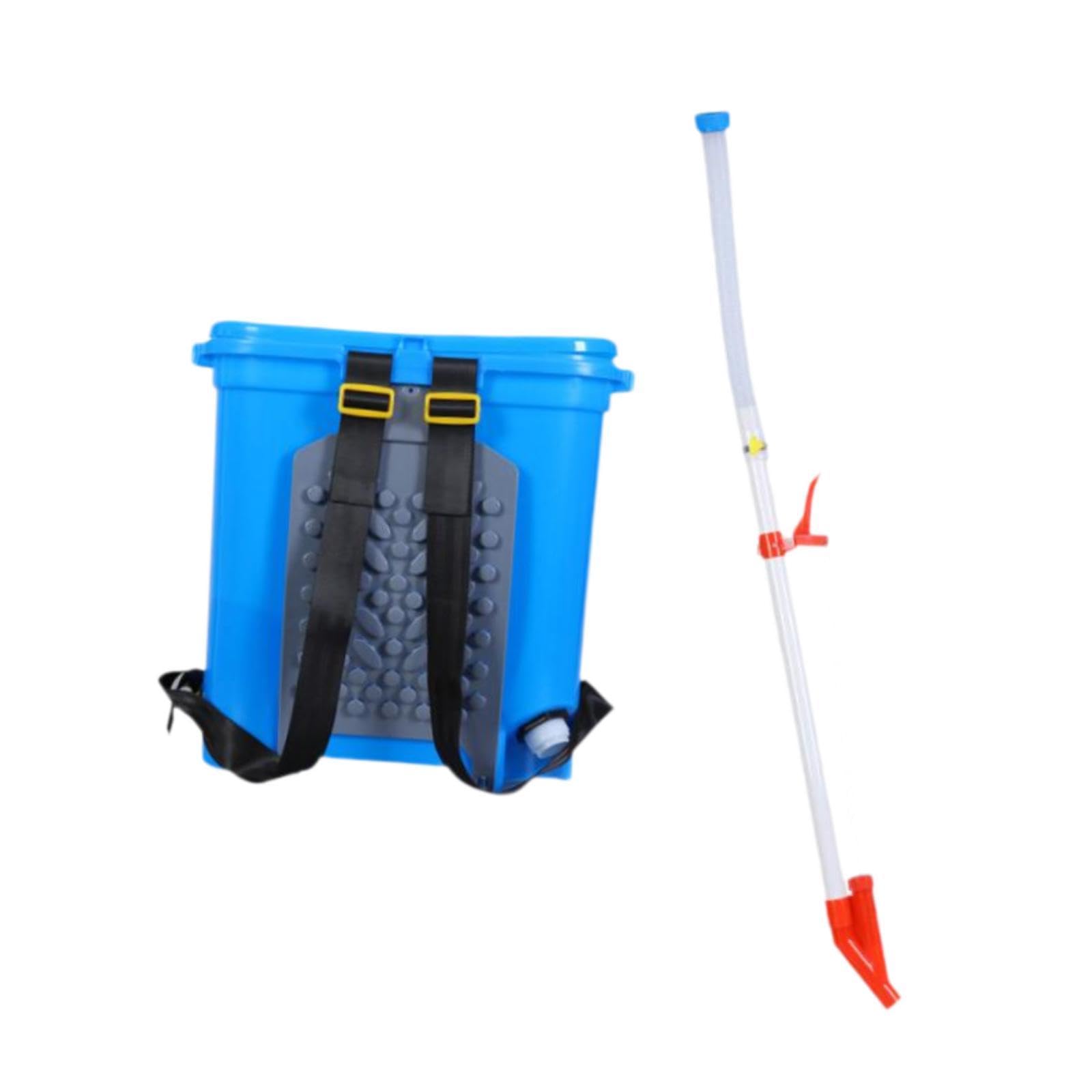 Milageto Épandeur d'engrais Manuel 25L, Outil de semis de Jardin, Distributeur d'engrais, épandeur d'engrais Polyvalent pour l'agriculture, Un Seul Trou