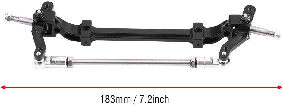 Front Steering Wheel Axle, Lightweight Aluminum Alloy RC Truck Axle 7.2 Inch for Youth Teens RC Enthusiasts 1/14 Scale Tractor Model Building