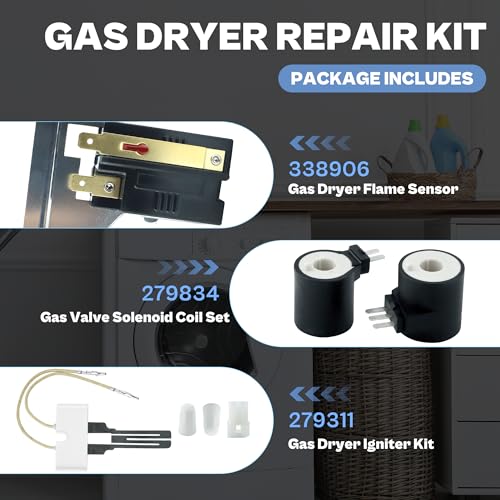 Image of 【Upgraded 】Gas Dryer Repair Kit for Whirlpool Kenmore Maytag Gas Dryers