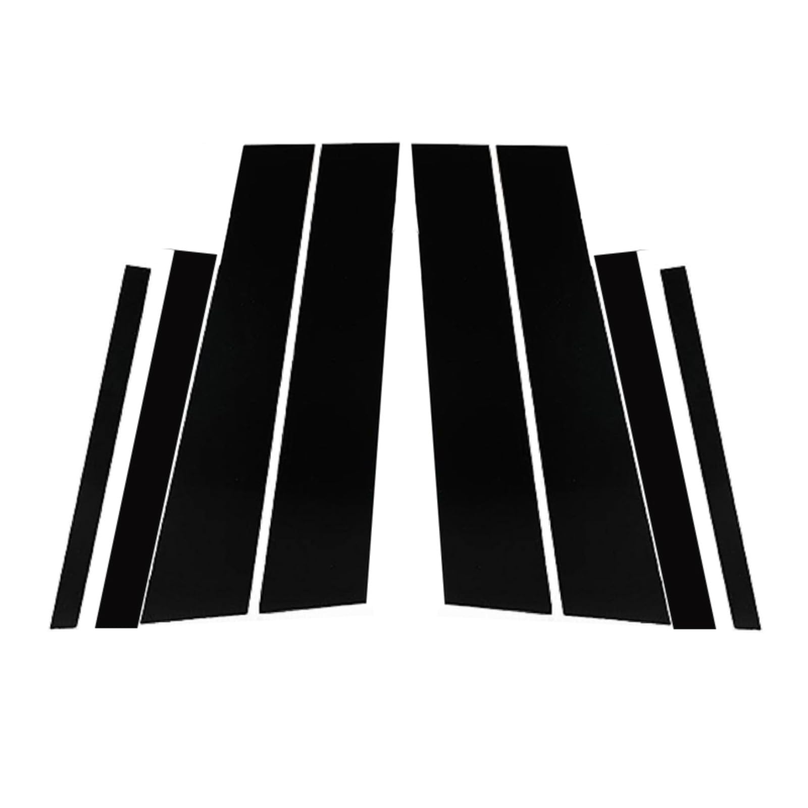 Cubiertas de ventana pulidas para Chevrolet Trax 2024: brillo espejo y protección, 8 uds 7