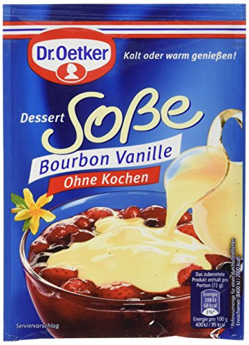 Dr. Oetker Dessert-Soße Bourbon Vanille, 5er Pack (5 x 39...