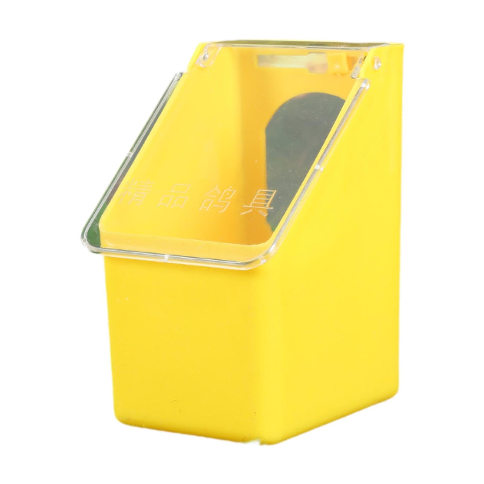 predolo Comedero para Palomas, tórtolas y pájaros. Dispensador de Comida Colgante para y periquitos, Amarillo