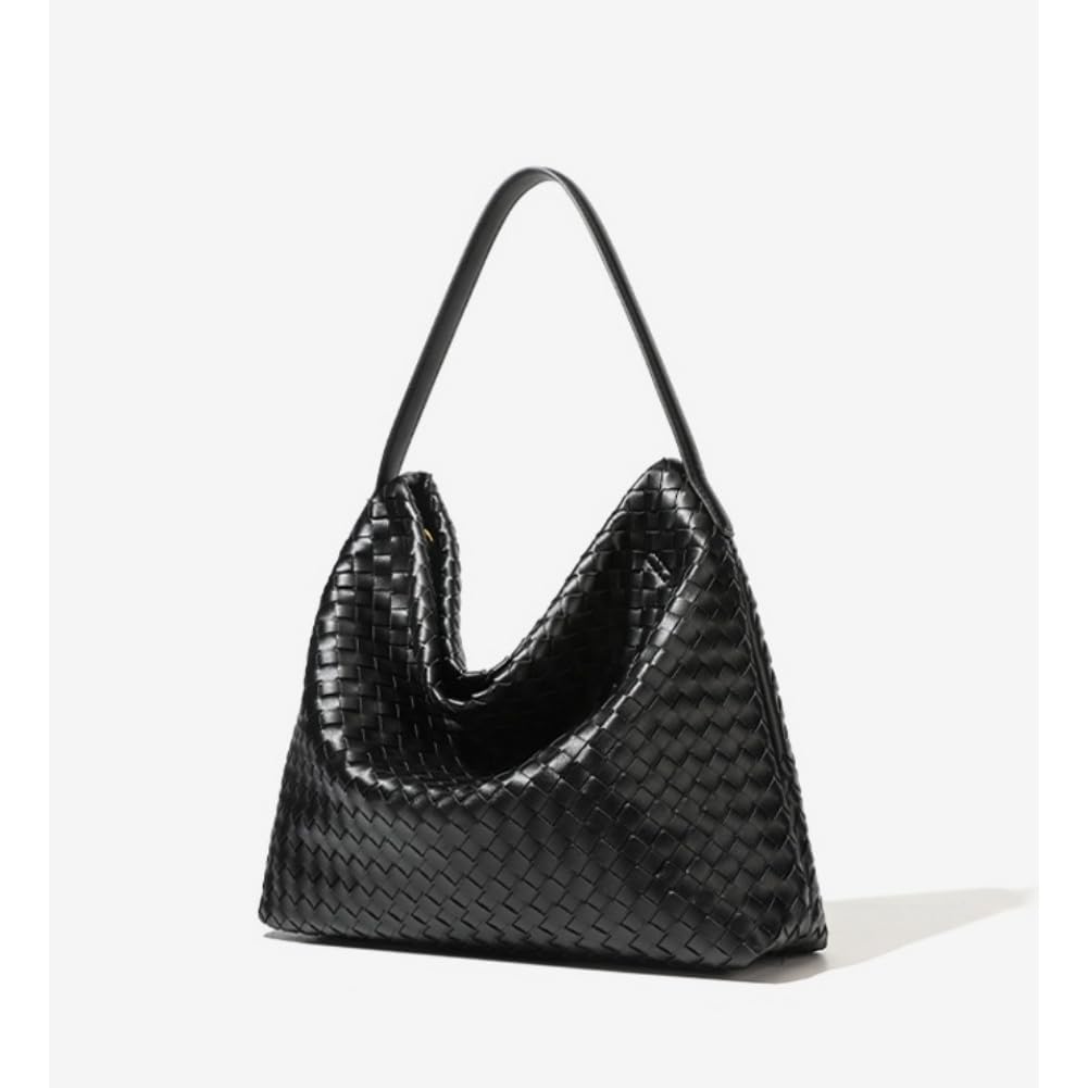 Generisch Borsa a tracolla da donna, morbida, oversize, casual, con manico superiore e tasca con cerniera