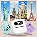 Phomemo Sticker Printer - Y02C Mini Pocket,Portable Thermal Bluetooth Pocket,Mini Sticker Printer for DIY,Journal, Notes, Memo, Photo, Birthday