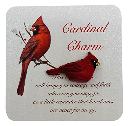 Westmon Works Cardinal Legend Pocket Charm Set Memorial Glass Token with Story Card4