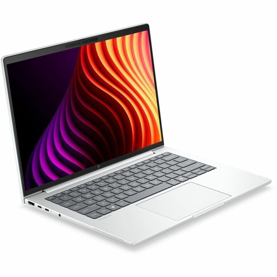 Image of HP EliteBook 8 G2i 14 inch Copilot+ PC Notebook - WUXGA - Intel Core Ultra 5 Series 3 325-16 GB - 512 GB SSD - English Keyboard - Glacier Silver Aluminum - Intel Chip - 1920 x 1200 - Windows 11 Pro - -