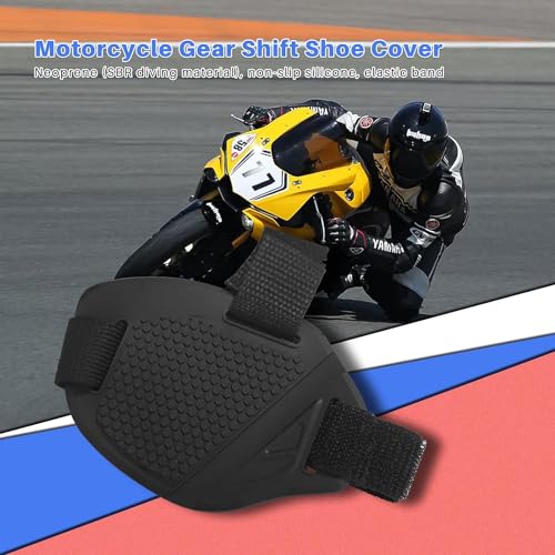 2 Stücke Motorrad Gangschaltung Pad,Motorrad Schuhschutz Stiefel,Schuhe Schutz Motocross Shift Pad,Gummi Schalthebel Schuhe Stiefel Scuff Protector Shifter Guards,Schalthebel Schuhabdeckung,Schwarz