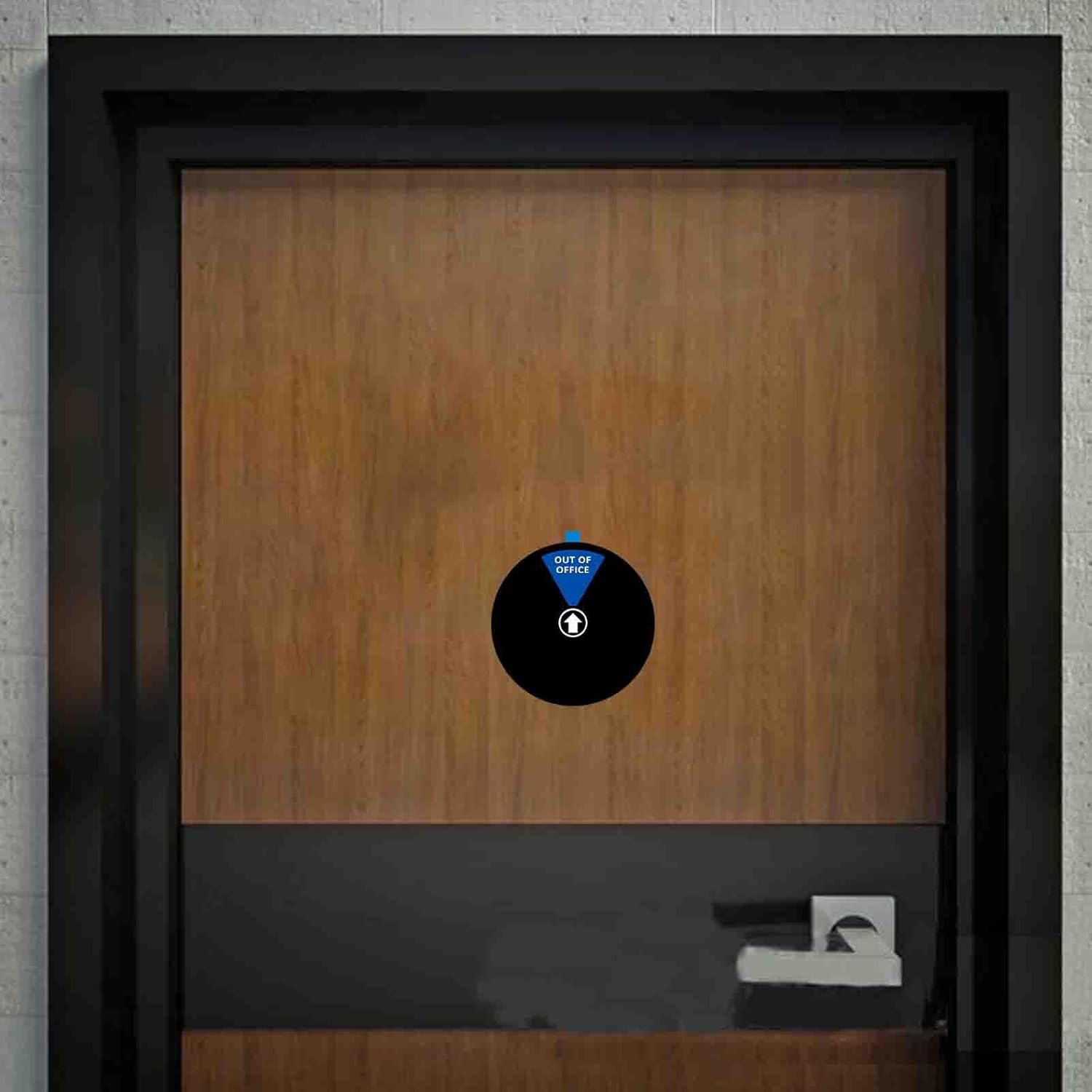 Office Door Sign,Do Not Disturb/Come in Welcome/Out of Office/in a Meeting/Back Soon/Working Remotely Sign, Privacy Door Indicator That Lets Others Know Whether You're Available Or Not (6inch,Black) - Image 8