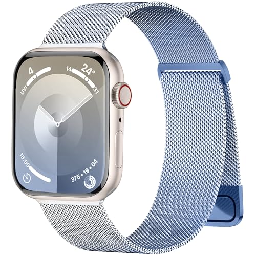 Image of Magnetic Band Compatible for Apple Watch Bands Women Men 40mm 38mm 41mm 42mm 46mm 44mm 45mm 49mm, Stainless Steel Mesh Metal Sport Strap Wristband iWatch Series 11 10 9 8 7 6 5 4 3 2 1 SE Ultra