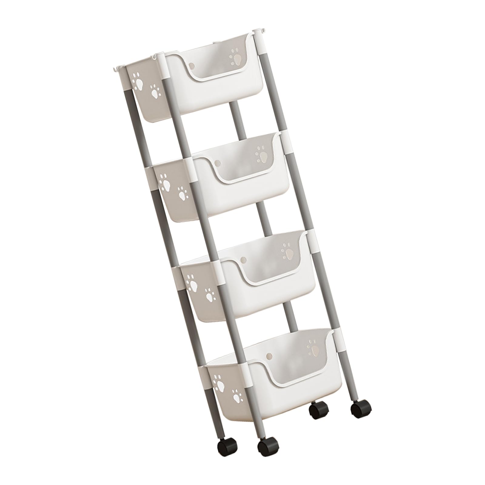 Sturdy Storage Solution with Rolling Easy to Assemble Storage Shelves with Rolling Organizers Drawers