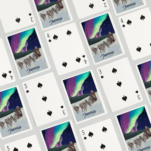 Lantern Press Naipes Poker Northern Lights 52 Cartas miniatura 4